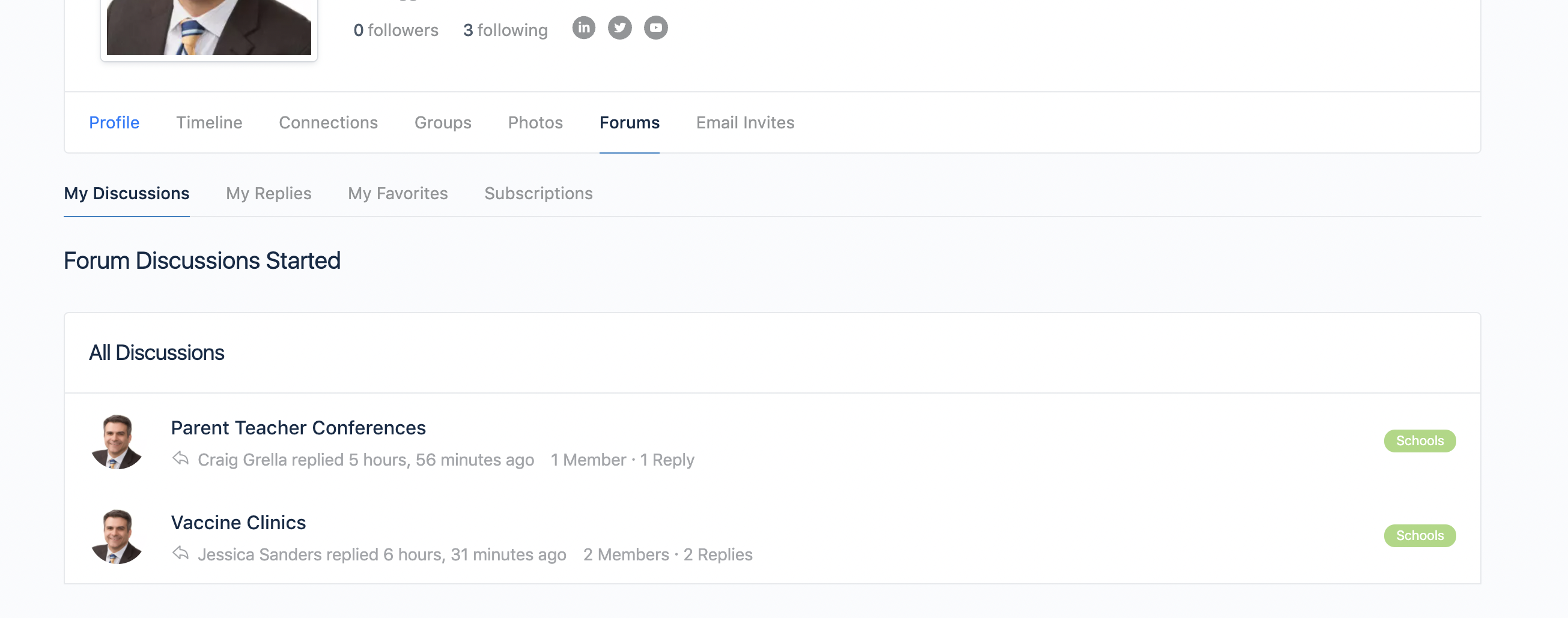 Open Lebo Screenshot - Forum Profile Replies